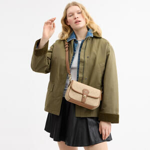 Hadley Shoulder Bag With Signature Canvas